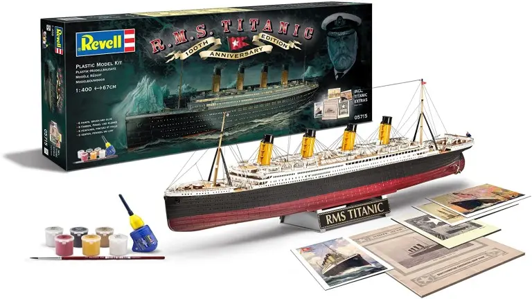 Maqueta del transatlántico RMS Titanic a escala 1/400 de Revell, edición especial 100 aniversario