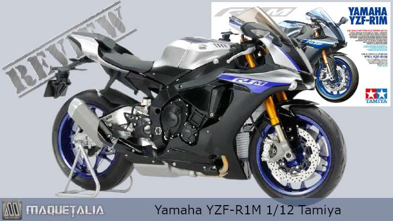 Maqueta de Moto Yamaha YZF-R1M a escala 1/12 de Tamiya