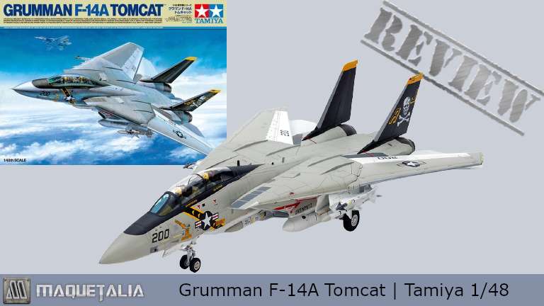 Maqueta del caza Grumman F-14A Tomcat de Tamiya a escala 1/48