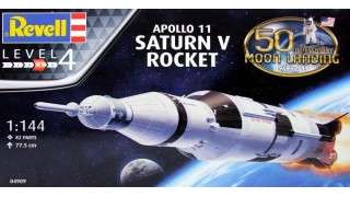 Maqueta de cohete Apollo 11 + Saturn V rocket a escala 1/144 de Revell