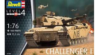 Maqueta de tanque Challenger I a escala 1/76 de Revell
