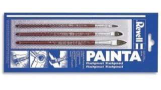 Juego de 3 pinceles planos de los números 2, 6 y 10 para pintar maquetas de Revell