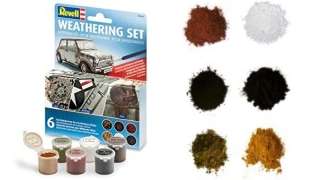 Kit de 6 pigmentos para envejecimiento de maquetas de Revell