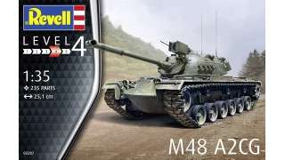 Maqueta de tanque M48 A2CG a escala 1/35 de Revell