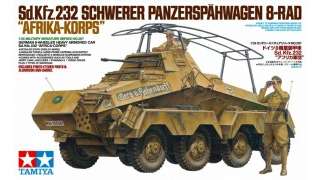 sdkfz 232 schwerer panzerspahwagen 8 rad afrika korps tamiya 1 35 Maqueta del Sd.Kfz 232 Schwerer Panzerspahwagen 8-rad "Afrika-Korps" de Tamiya a escala 1/35