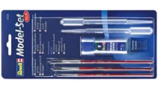 Set de pinceles + pipetas + limpiador de brochas para pintar maquetas de Revell