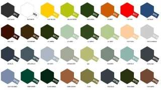 set pinturas acrilicas a elegir tamiya Set de pinturas acrílicas de la serie X-XF de Tamiya con colores a elegir de la paleta de colores