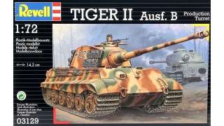 Maqueta de tanque Tiger II Ausf, B a escala 1/72 de Revell
