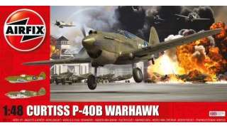 maqueta avion curtiss p 40b warhawk airfix 1 48 Maqueta de avión Curtiss P-40B Warhawk a escala 1/48 de Airfix
